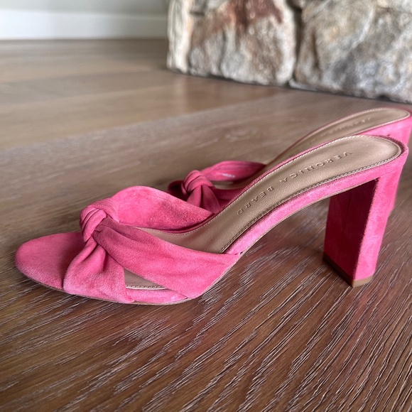 Veronica Bear Granita Knotted Suede Mule Sandals - Picture 10 of 17